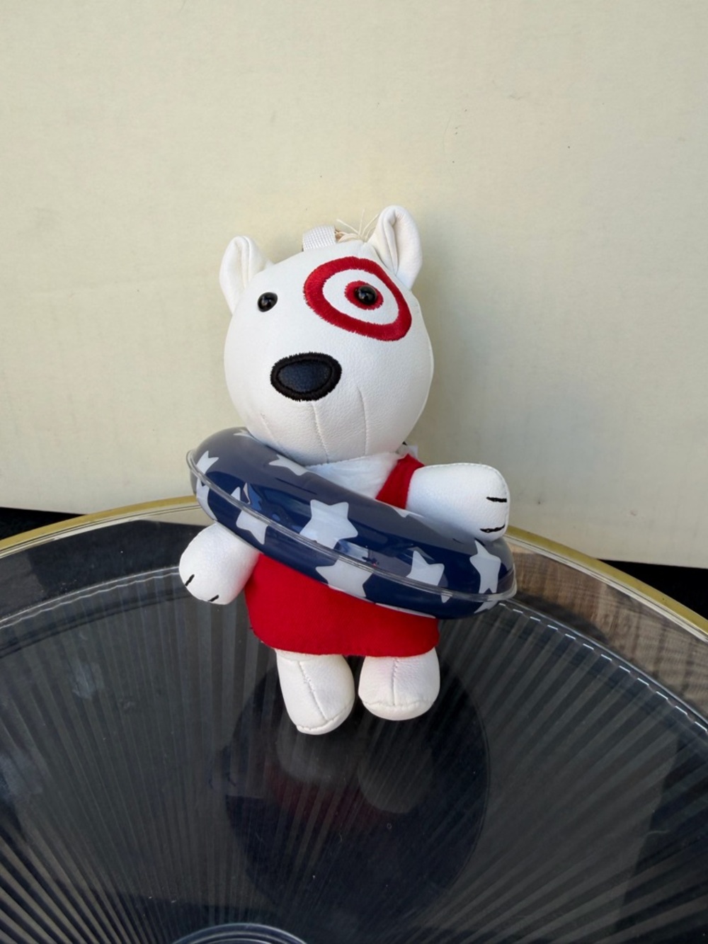 Target Beach Bullseye Dog Bag Charm Keychain